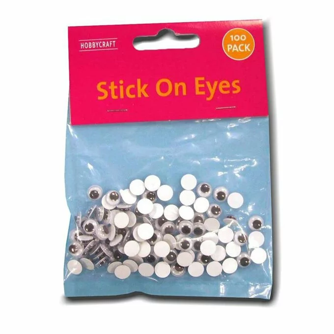 Hobbycraft Easy Glue Eyes 7mm 100 Pack 4 Hobbycraft Easy Glue Eyes 7mm 100 Pack - Image 2