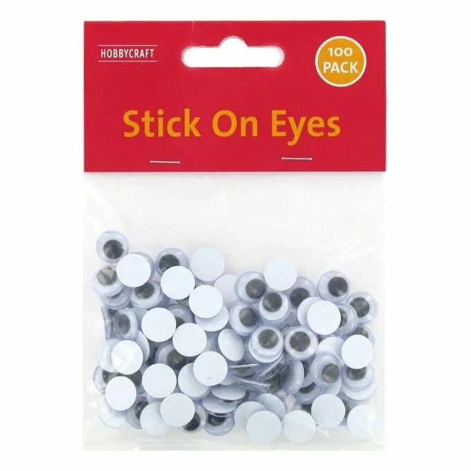 Hobbycraft Easy Glue Eyes 9mm 100 Pack 4 Hobbycraft Easy Glue Eyes 9mm 100 Pack - Image 2