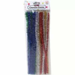 Hobbycraft Assorted Tinsel Pipe Cleaners 40 Pack 7 Hobbycraft Assorted Tinsel Pipe Cleaners 40 Pack -Cheap Christmas Crafts for Kids Store 566048 1000 3 assorted tinsel pipe cleaners 40 pack