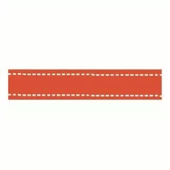 Celebrate Red Grosgrain Running Stitch Ribbon 15mm X 4m