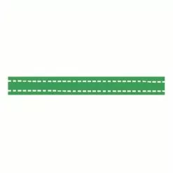 Celebrate Lime Green Grosgrain Running Stitch Ribbon 9mm X 5m