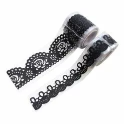 Hobbycraft Black Adhesive Border Rolls 2 Pack