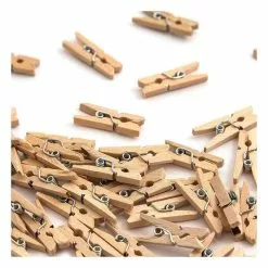Hobbycraft Mini Wooden Pegs 50 Pack