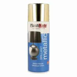 PlastiKote Gold Brilliant Metallic Spray Paint 400ml