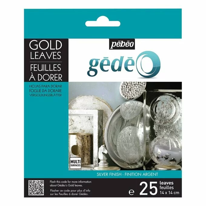 Pebeo Gedeo Silver Gilding Leaves 25 Pieces 3 Pebeo Gedeo Silver Gilding Leaves 25 Pieces