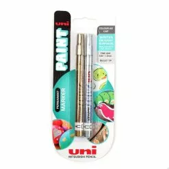 Uni Paint Silver And Gold Bullet Tip Permanent Marker 2 Pack 9 Uni Paint Silver And Gold Bullet Tip Permanent Marker 2 Pack -Cheap Christmas Crafts for Kids Store 571161 1000 4 uni paint silver and gold bullet tip permanent marker 2 pack