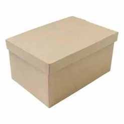 Hobbycraft Mache Rectangular Box (with Lid) 25cm