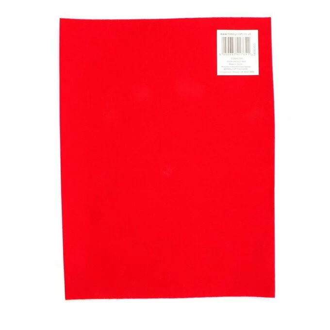 Hobbycraft Red Self-Adhesive Felt Sheet A4 4 Hobbycraft Red Self-Adhesive Felt Sheet A4 - Image 2