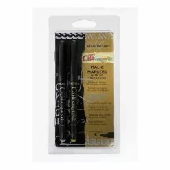 Manuscript CalliCreative Gold And Silver Italic Marker Pen 2 Pack