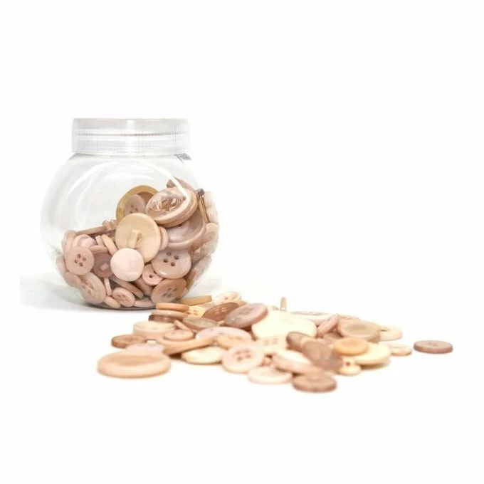 Hobbycraft Button Jar Natural 3 Hobbycraft Button Jar Natural