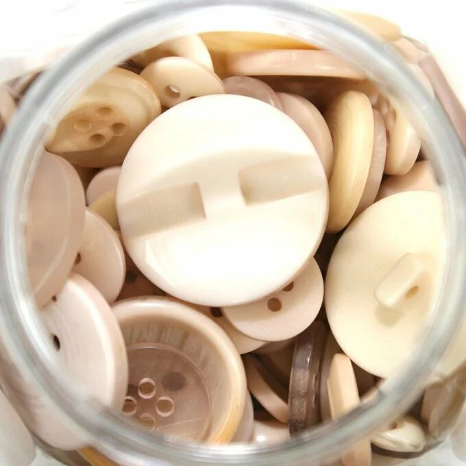 Hobbycraft Button Jar Natural 10 Hobbycraft Button Jar Natural - Image 8