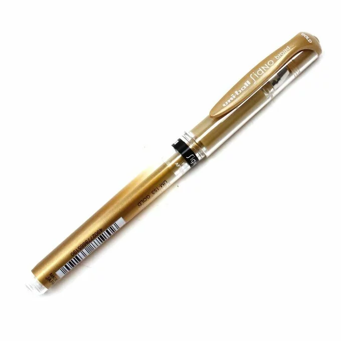 Uni-ball Gold UM-153 Signo Broad Gel Pen 3 Uni-ball Gold UM-153 Signo Broad Gel Pen