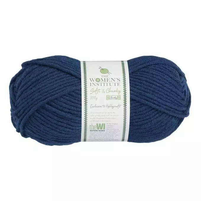 The WI Women’s Institute Navy Soft And Chunky Yarn 100g 3 The WI Women’s Institute Navy Soft And Chunky Yarn 100g