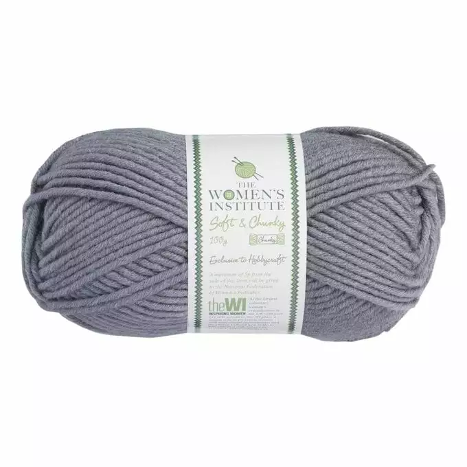 The WI Women’s Institute Grey Soft And Chunky Yarn 100g 3 The WI Women’s Institute Grey Soft And Chunky Yarn 100g