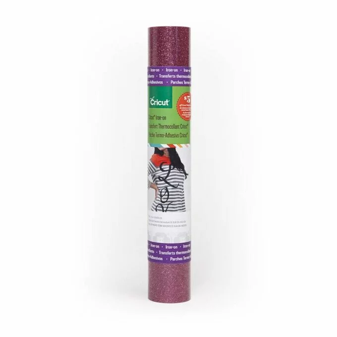 Cricut Pink Glitter Iron-On 12 X 19 Inches 3 Cricut Pink Glitter Iron-On 12 X 19 Inches