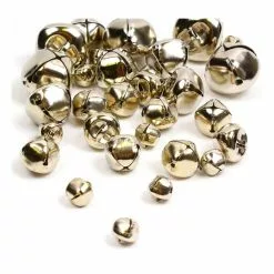 Hobbycraft Gold Jingle Bells 30 Pack