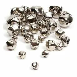Hobbycraft Silver Jingle Bells 30 Pack