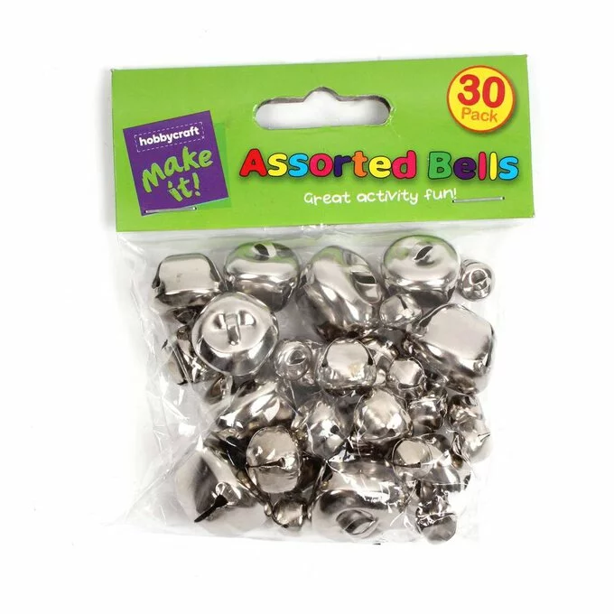 Hobbycraft Silver Jingle Bells 30 Pack 4 Hobbycraft Silver Jingle Bells 30 Pack - Image 2