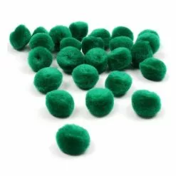 Hobbycraft Dark Green Pom Poms 2cm 25 Pack