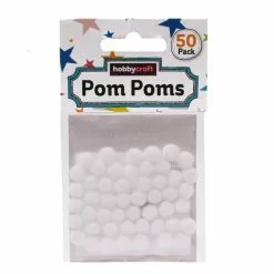 Hobbycraft White Pom Poms 7mm 50 Pack 5 Hobbycraft White Pom Poms 7mm 50 Pack -Cheap Christmas Crafts for Kids Store 605292 1000 2 white pom poms 7mm 50 pack