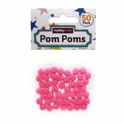 Hobbycraft Pink Pom Poms 7mm 50 Pack 5 Hobbycraft Pink Pom Poms 7mm 50 Pack -Cheap Christmas Crafts for Kids Store 605292 1004 2 pink pom poms 7mm 50 pack