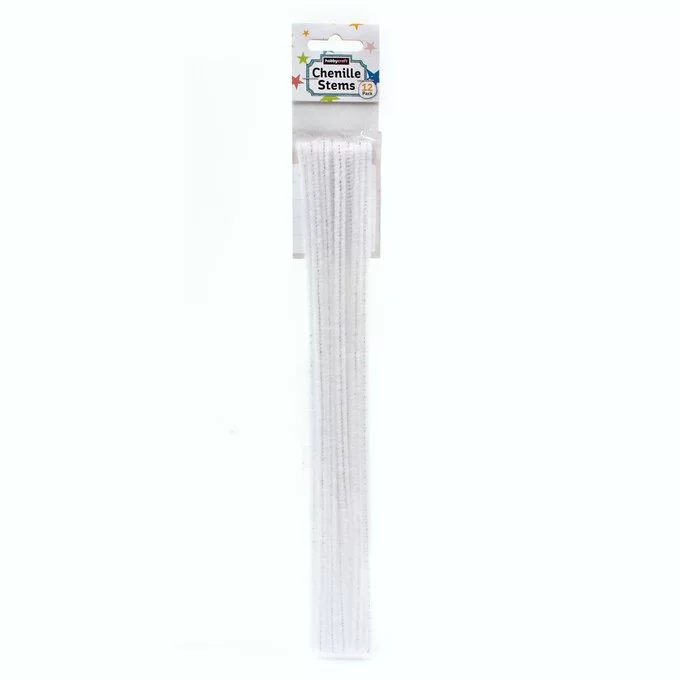 Hobbycraft White Pipe Cleaners 12 Pack 5 Hobbycraft White Pipe Cleaners 12 Pack - Image 3