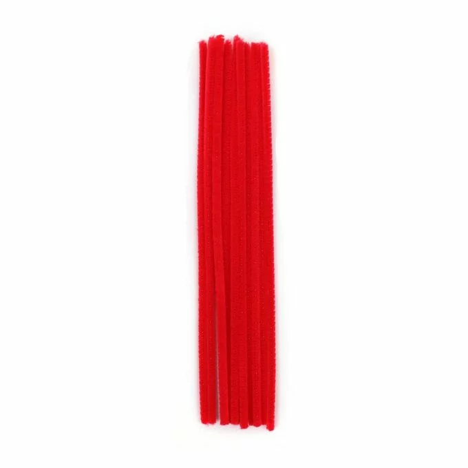 Hobbycraft Bright Red Pipe Cleaners 12 Pack 4 Hobbycraft Bright Red Pipe Cleaners 12 Pack - Image 2