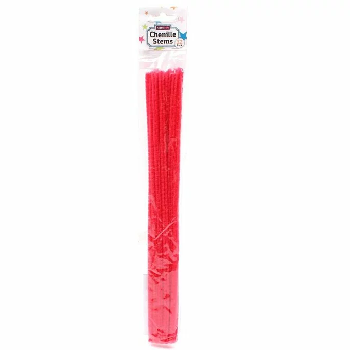 Hobbycraft Bright Red Pipe Cleaners 12 Pack 5 Hobbycraft Bright Red Pipe Cleaners 12 Pack - Image 3