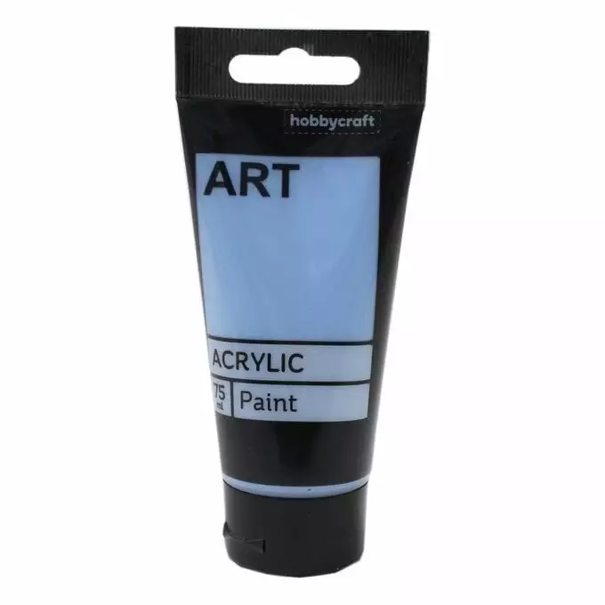 Hobbycraft Pale Blue Art Acrylic Paint 75ml 3 Hobbycraft Pale Blue Art Acrylic Paint 75ml