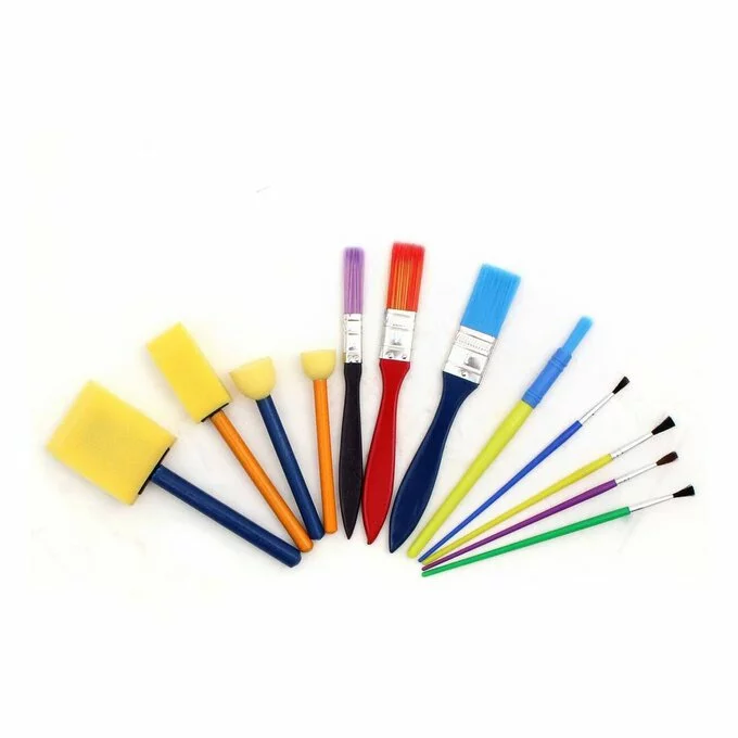 Hobbycraft Kids Paint Brush Set 12 Pack 4 Hobbycraft Kids Paint Brush Set 12 Pack - Image 2