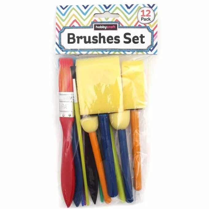 Hobbycraft Kids Paint Brush Set 12 Pack 5 Hobbycraft Kids Paint Brush Set 12 Pack - Image 3