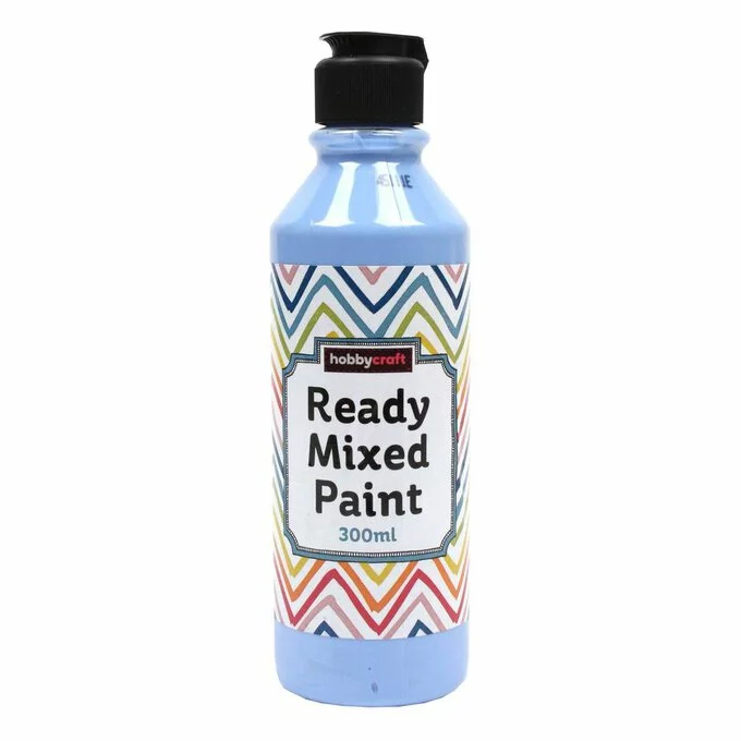 Hobbycraft Baby Blue Ready Mixed Paint 300ml 3 Hobbycraft Baby Blue Ready Mixed Paint 300ml