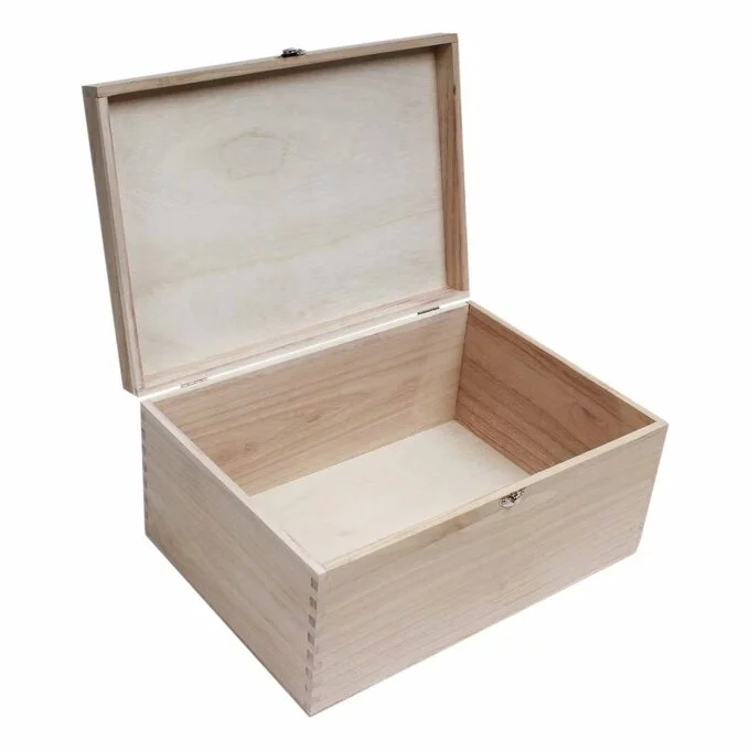 Hobbycraft Wooden Storage Box 35cm X 25cm X 17cm 4 Hobbycraft Wooden Storage Box 35cm X 25cm X 17cm - Image 2