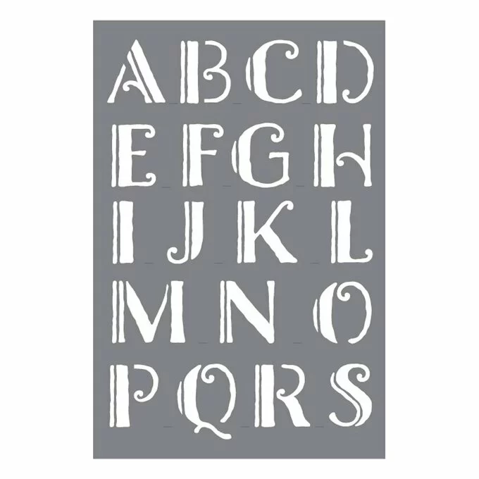 DecoArt Urban Ink Shadow Alphabet Stencil Set 2 Pack 3 DecoArt Urban Ink Shadow Alphabet Stencil Set 2 Pack