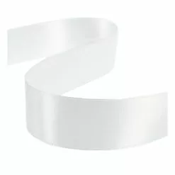 Hobbycraft White Satin Ribbon 20 Mm X 15 M