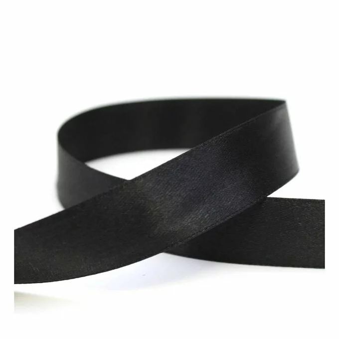 Hobbycraft Black Satin Ribbon 20 Mm X 15 M 4 Hobbycraft Black Satin Ribbon 20 Mm X 15 M - Image 2