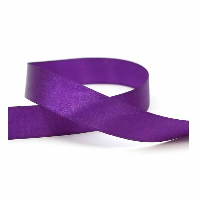 Hobbycraft Purple Satin Ribbon 20 Mm X 15 M 4 Hobbycraft Purple Satin Ribbon 20 Mm X 15 M - Image 2