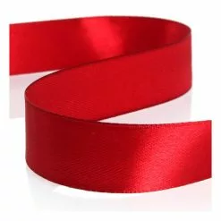 Hobbycraft Scarlet Red Satin Ribbon 20mm X 15m