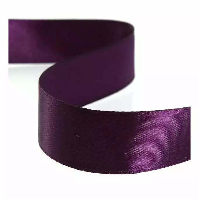 Hobbycraft Plum Purple Satin Ribbon 20mm X 15m 3 Hobbycraft Plum Purple Satin Ribbon 20mm X 15m
