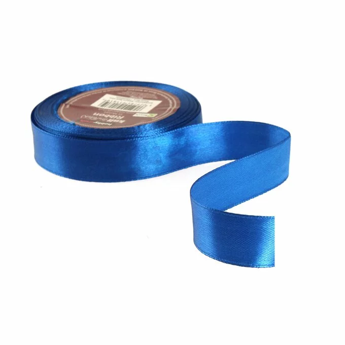 Hobbycraft Royal Blue Satin Ribbon 20mm X 15m 4 Hobbycraft Royal Blue Satin Ribbon 20mm X 15m - Image 2