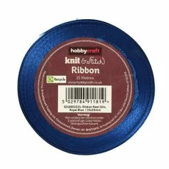 Hobbycraft Royal Blue Satin Ribbon 20mm X 15m 7 Hobbycraft Royal Blue Satin Ribbon 20mm X 15m -Cheap Christmas Crafts for Kids Store 621885 1021 3 Ribbon Reel Royal Blue