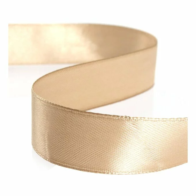 Hobbycraft Tan Gold Satin Ribbon 20mm X 15m 3 Hobbycraft Tan Gold Satin Ribbon 20mm X 15m