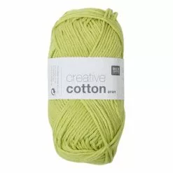 Rico Design Rico Light Pistachio Creative Cotton Aran Yarn 50 G