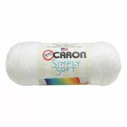 Caron White Simply Soft Aran Yarn 170 G