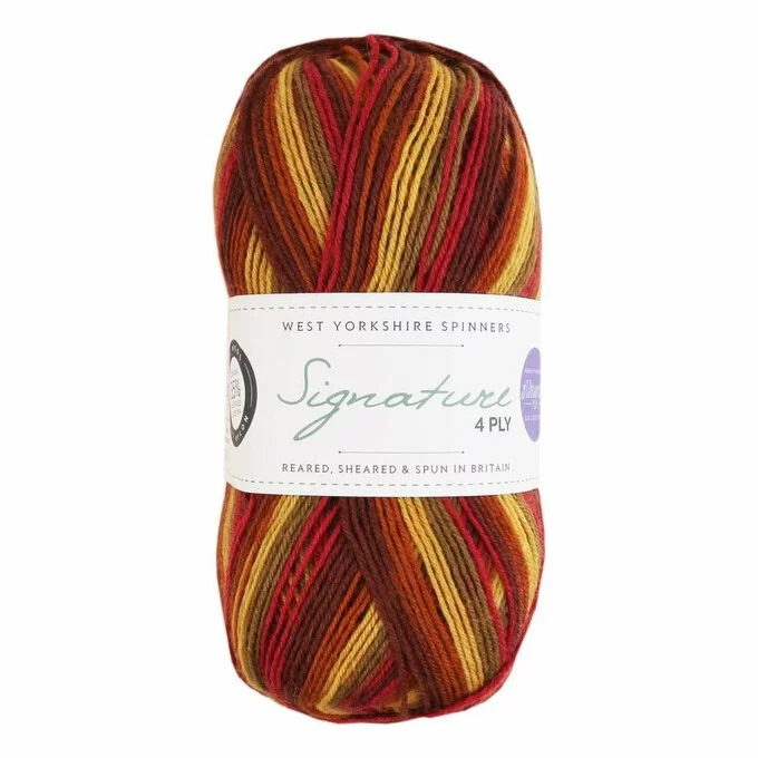 West Yorkshire Spinners Autumn Leaves Signature 4 Ply 100g 3 West Yorkshire Spinners Autumn Leaves Signature 4 Ply 100g