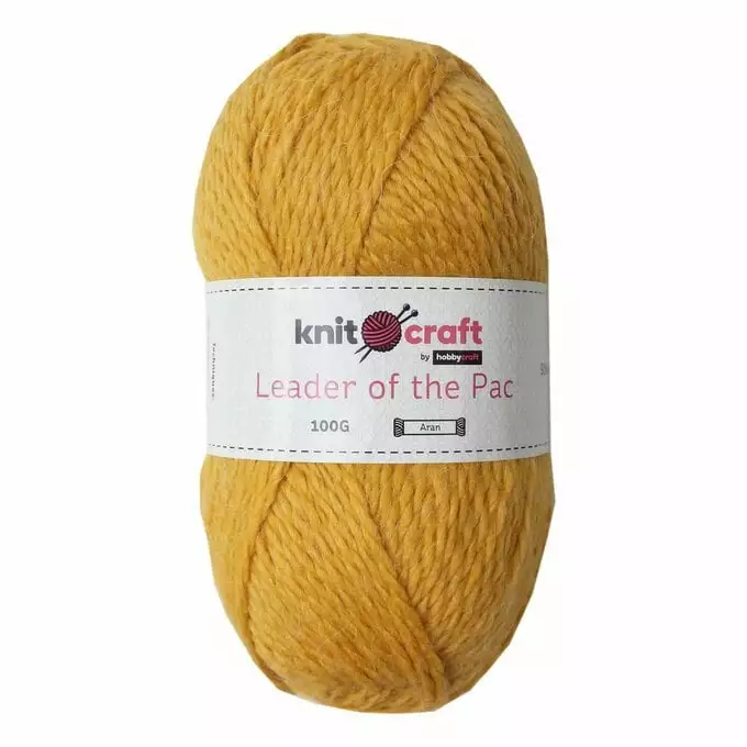 Knitcraft Mustard Leader Of The Pac Aran Yarn 100g 3 Knitcraft Mustard Leader Of The Pac Aran Yarn 100g