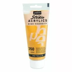 Pebeo Iridescent Rich Gold Studio Acrylic Paint 100ml