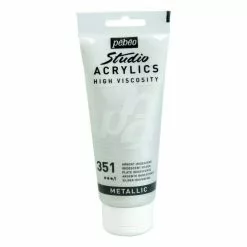 Pebeo Iridescent Silver Studio Acrylic Paint 100ml