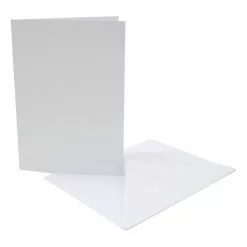 Craft UK Craft Essentials White Cards And Envelopes A4 4 Pack