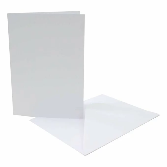 Craft UK Craft Essentials White Cards And Envelopes A4 4 Pack 3 Craft UK Craft Essentials White Cards And Envelopes A4 4 Pack